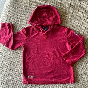 Naartjie kids sz5 red hooded shirt